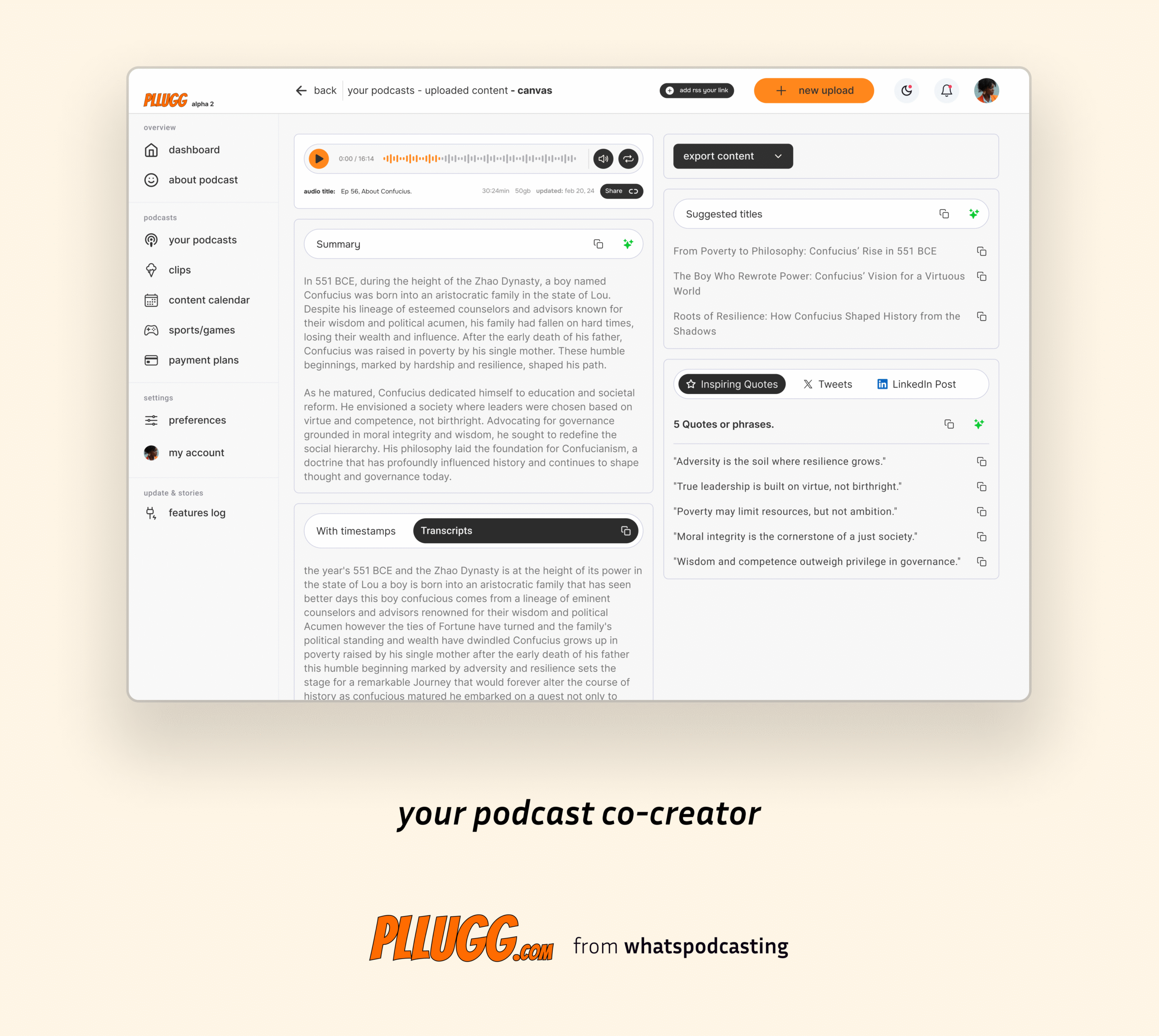 Image with use case for pllugg showing